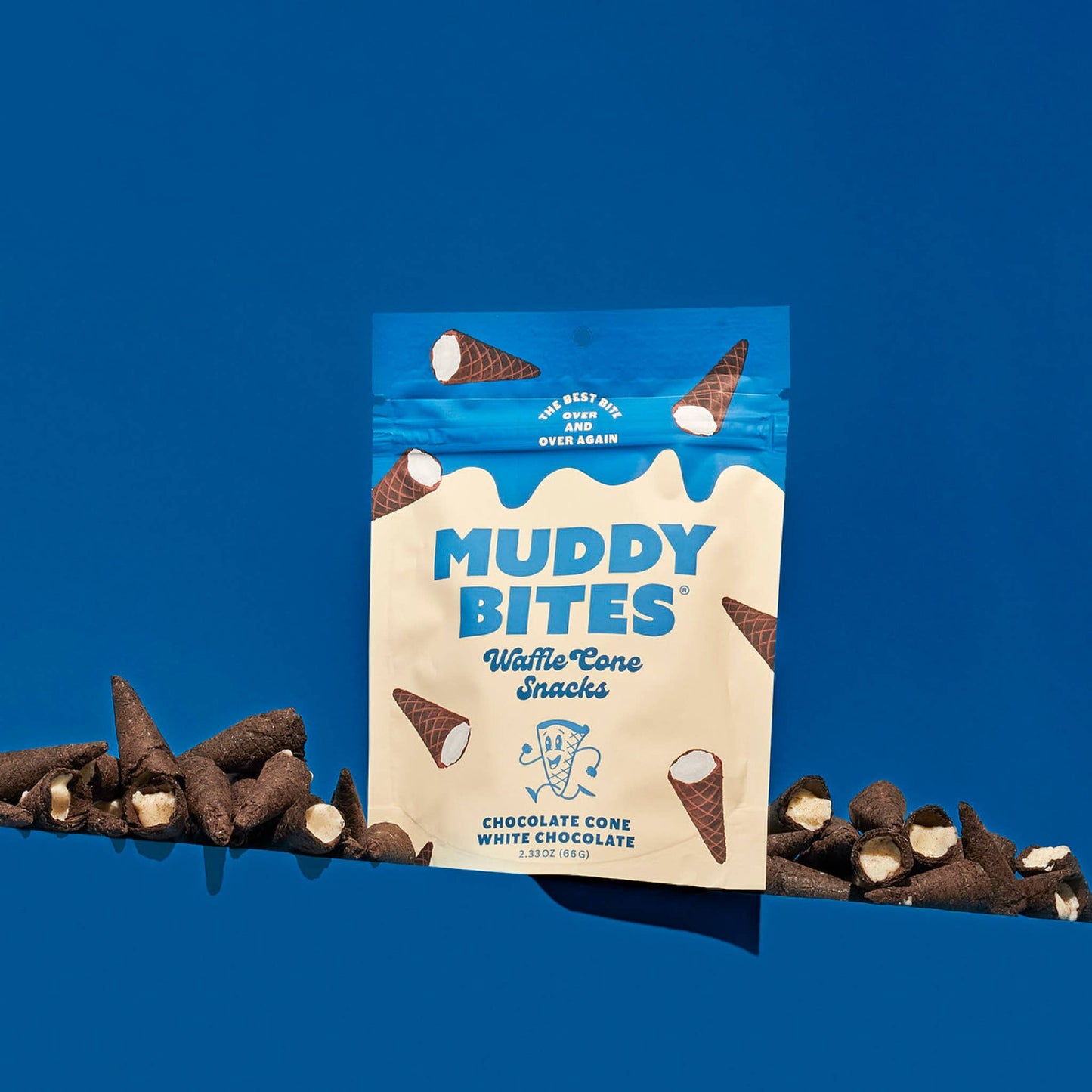 Muddy Bites | Cookies 'n Cream Bite-Sized Waffle Cones Snacks