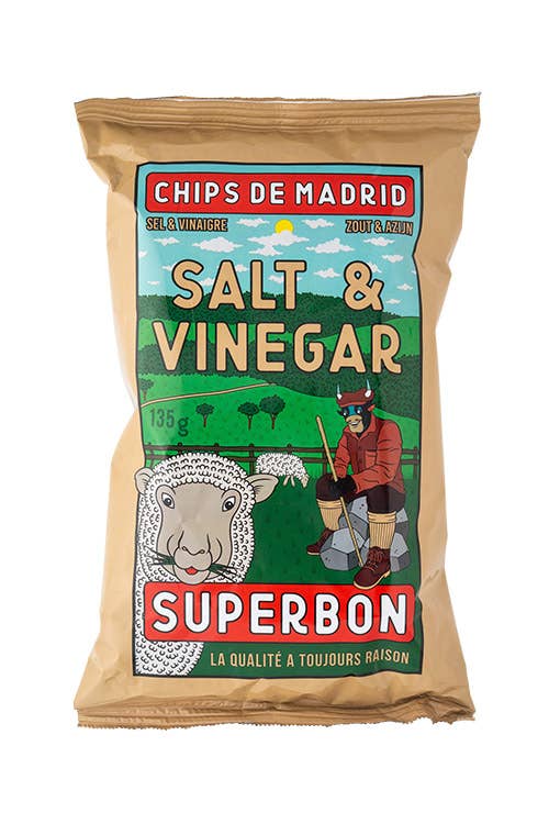 Superbon | Chips de Madrid (US) - Salt & Vinegar Potato Chips 135g