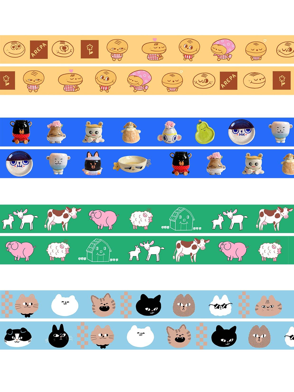 Natali Koromoto | Washi Tape: Ceramic Party