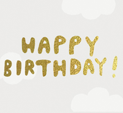 Carolyn Suzuki | GOLD BALLOON - Birthday Card