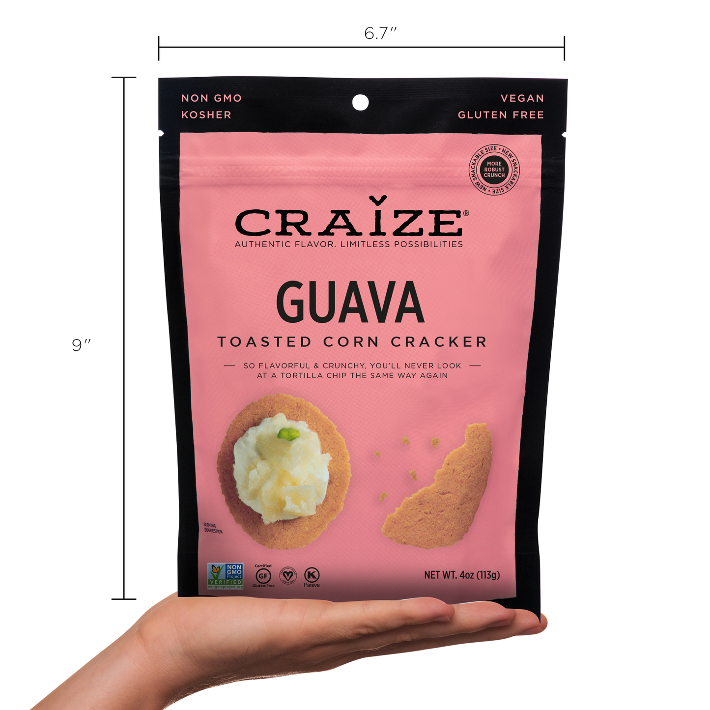 Craize | Guava Toasted Corn Crackers 4oz