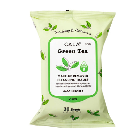 Cala | Makeup Remover Wipes Tissue Cleanser - Green Tea