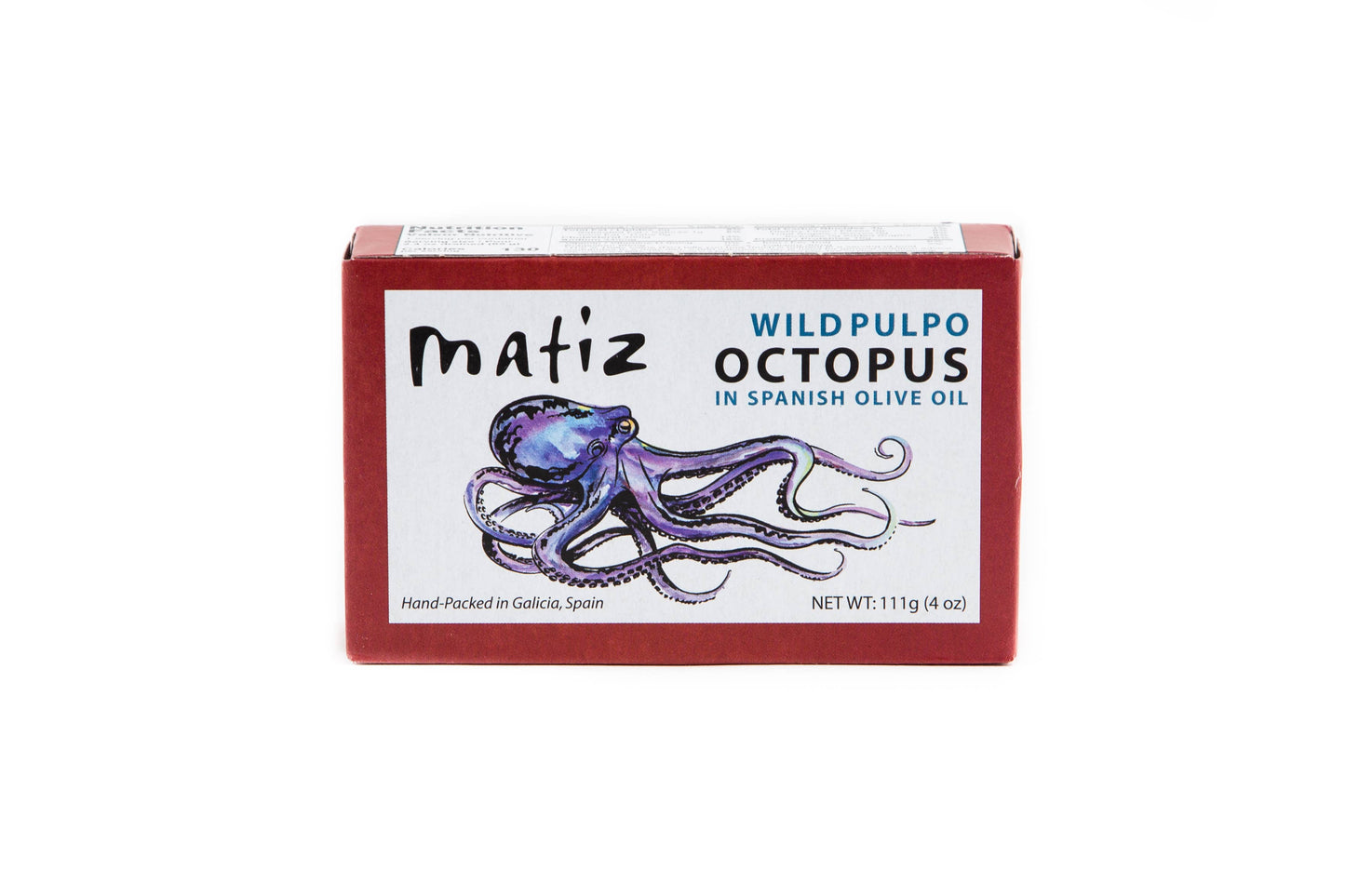 Matiz Tinned Wild Octopus Pulpo in Olive Oil - 4.2oz Tin