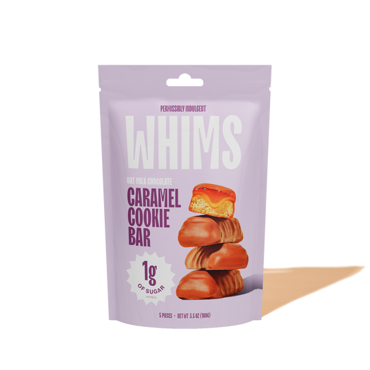Whims - Oat Milk Chocolate Caramel Cookie Bar